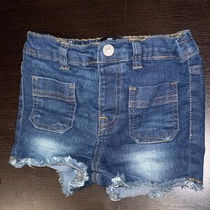 7 For All Mankind Dark Blue Jean Shorts